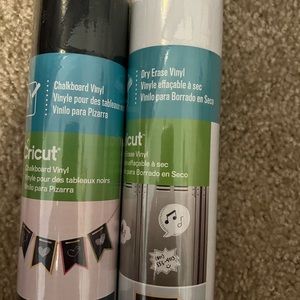 NWT Cricut dry erase vinyl and chalkboard vinyl